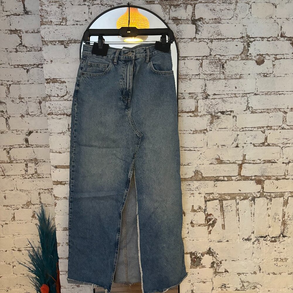 Denim Maxi Skirt